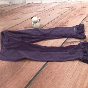 Naartjie Kids Terry Cotton Ruffle Trim Pants